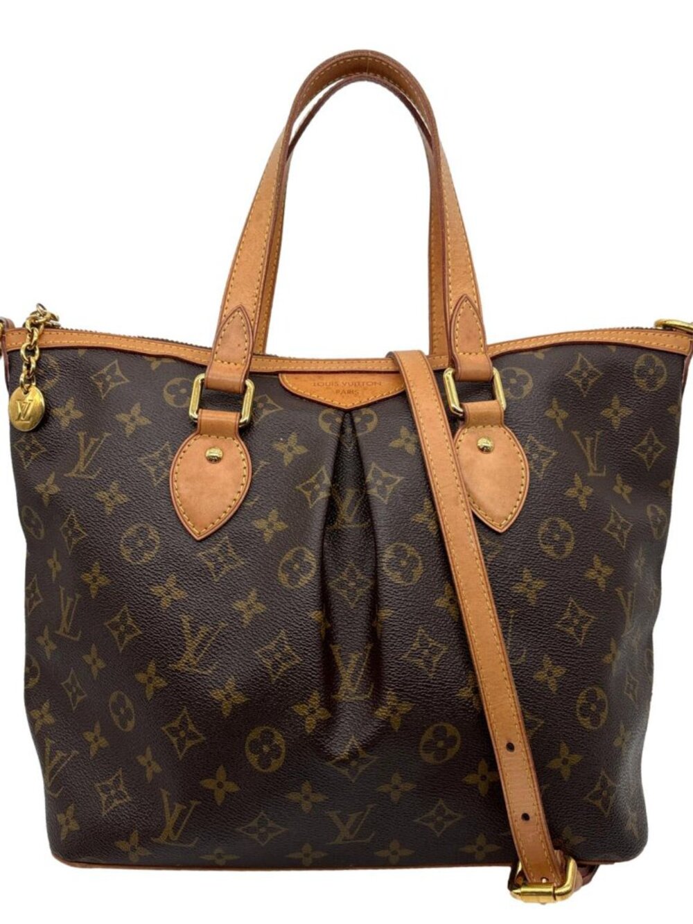 Louis Vuitton  Palermo PM Monogram Canvas Shoulder Bag Brown